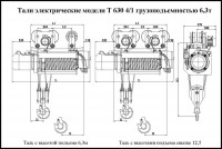 Таль электрическая грузоподъемностью 6,3 т